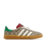 Kivne Gucci x Adidas Gazelle Beige GG Monogram