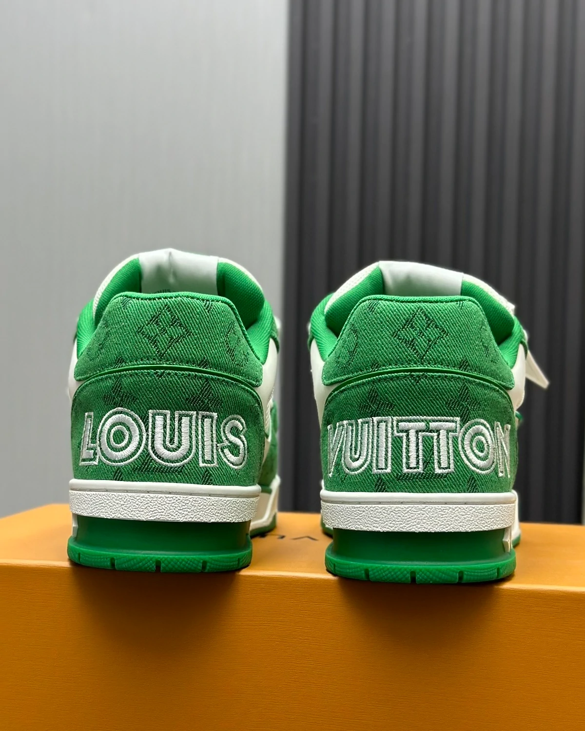 louis-vuitton-lv-trainer-sneaker-green (3) Kivne Louis Vuitton Trainer Sneaker ‘Green’
