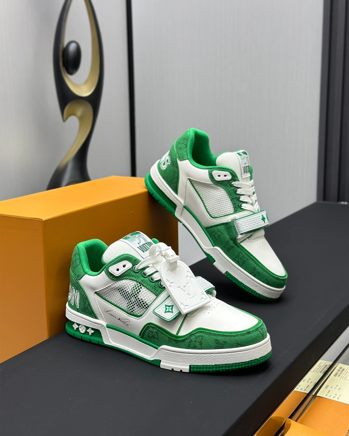 louis-vuitton-lv-trainer-sneaker-green (4) Kivne Louis Vuitton Trainer Sneaker ‘Green’