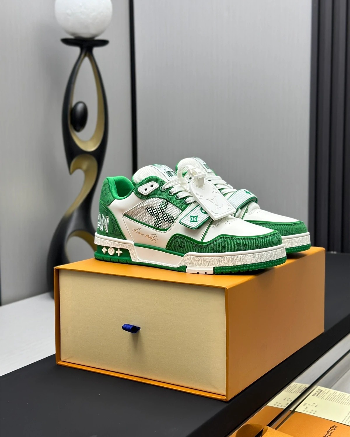 louis-vuitton-lv-trainer-sneaker-green (7) Kivne Louis Vuitton Trainer Sneaker ‘Green’