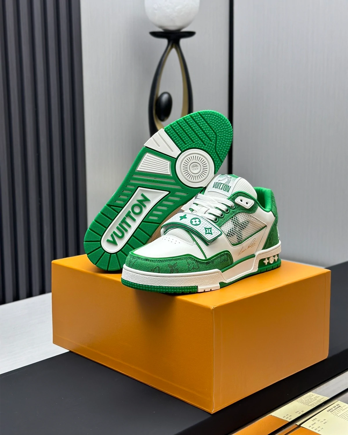 louis-vuitton-lv-trainer-sneaker-green (8) Kivne Louis Vuitton Trainer Sneaker ‘Green’