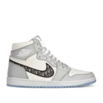 Kivne DIOR x Jordan Air Jordan 1 High Og 'White Wolf Grey'