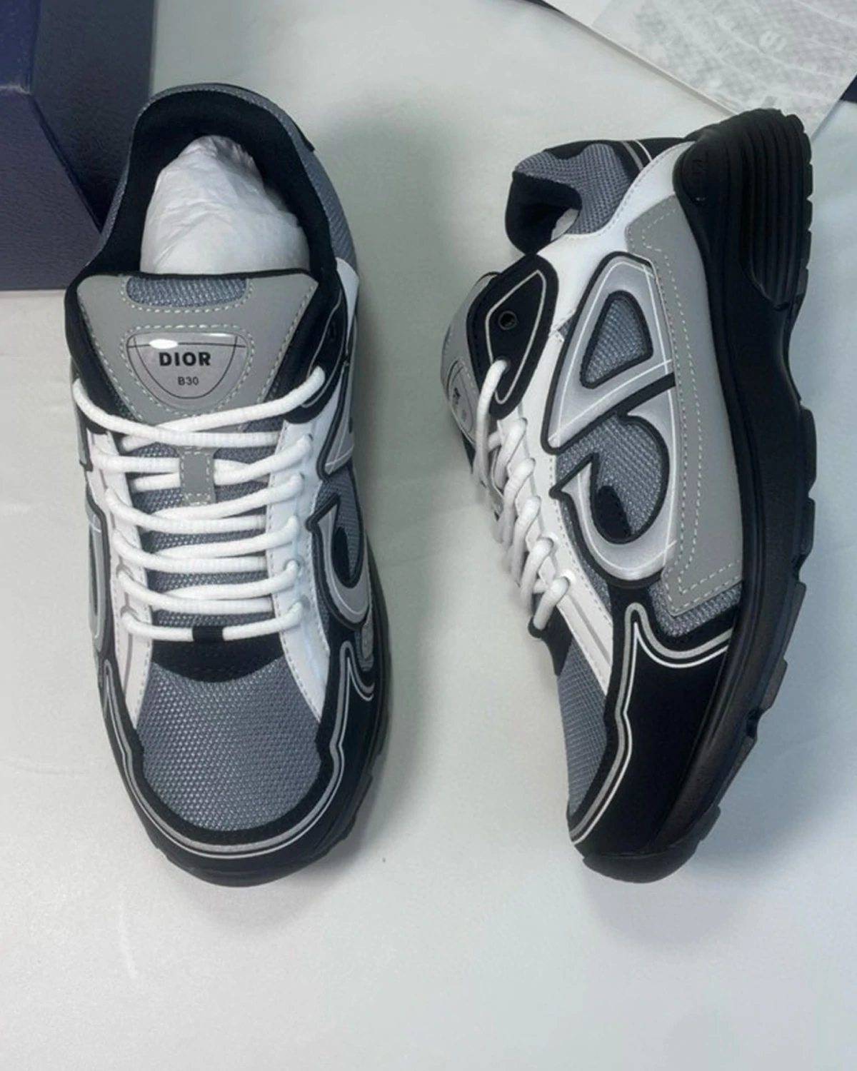 dior-b30-countdown-sneakers-grey. (3) Kivne Dior B30 Countdown Sneakers ”Grey“