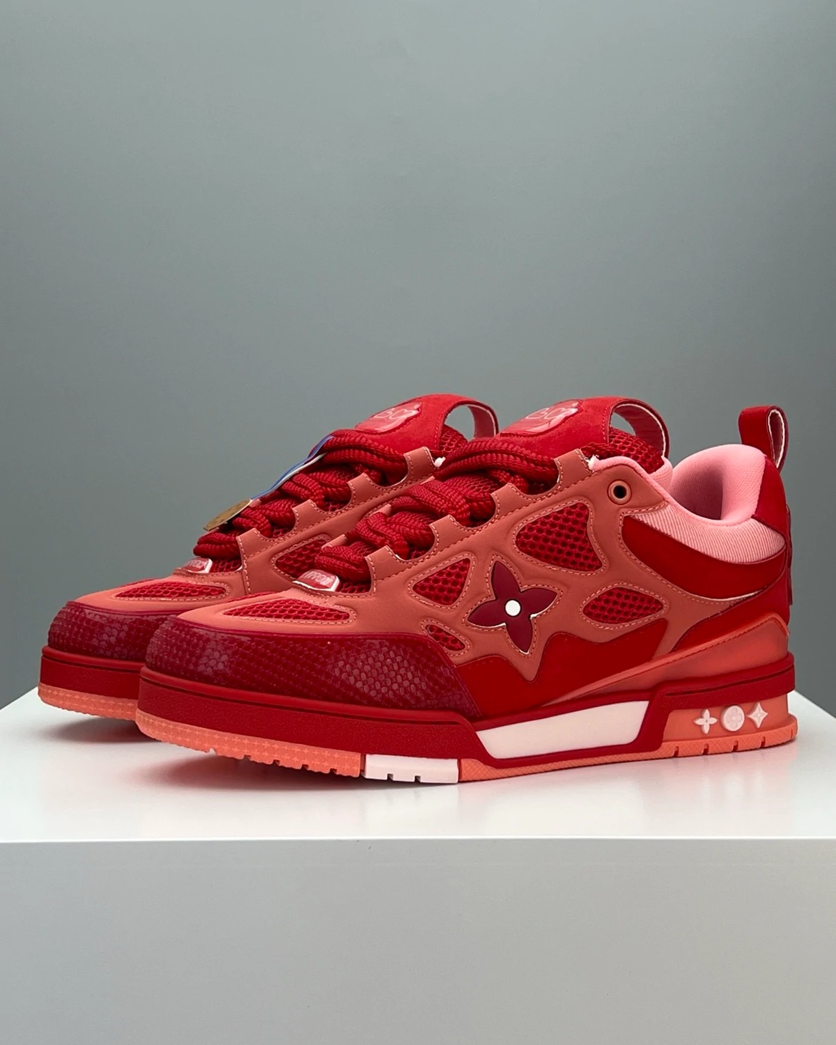 Kivne LV Skate Sneaker Red