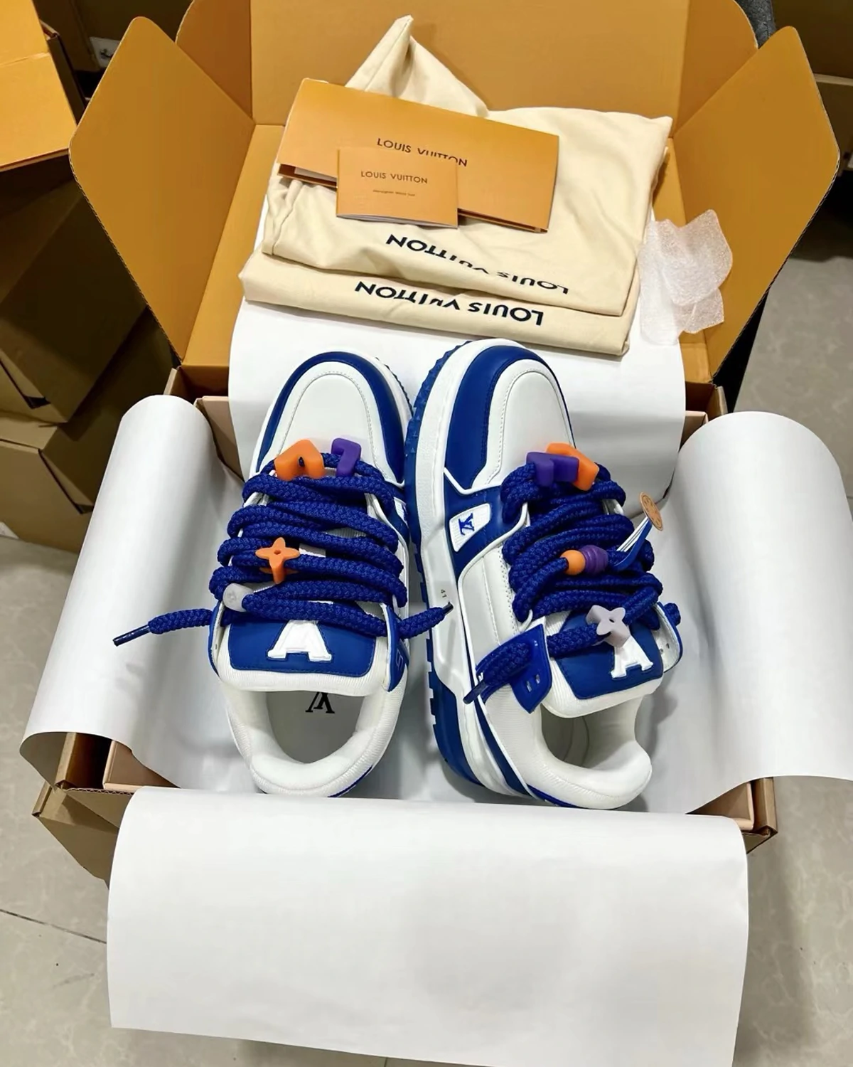 lv-trainer-maxi-line-monogram-leather-shoes (2) Kivne LV Trainer Maxi Line