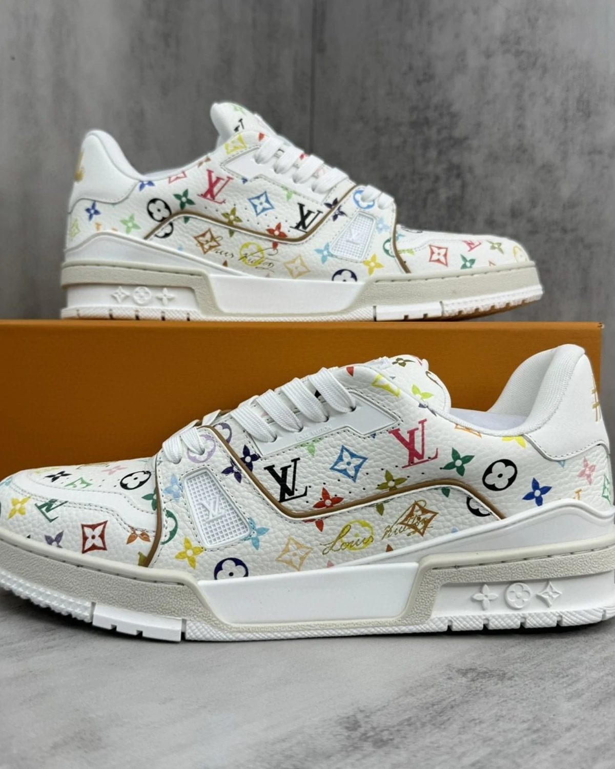 lv-x-tm-trainer-sneaker-white. (3) Kivne LV x TM Trainer Sneaker ‘White’
