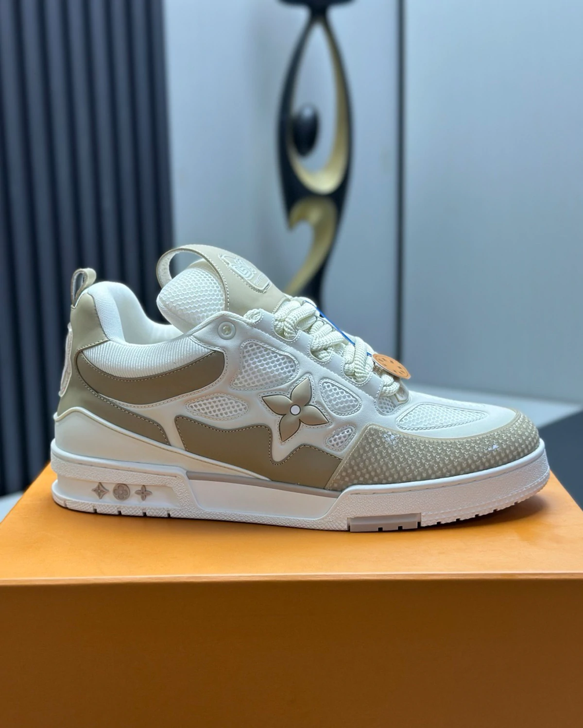 Kivne LV Skate Sneaker Beige